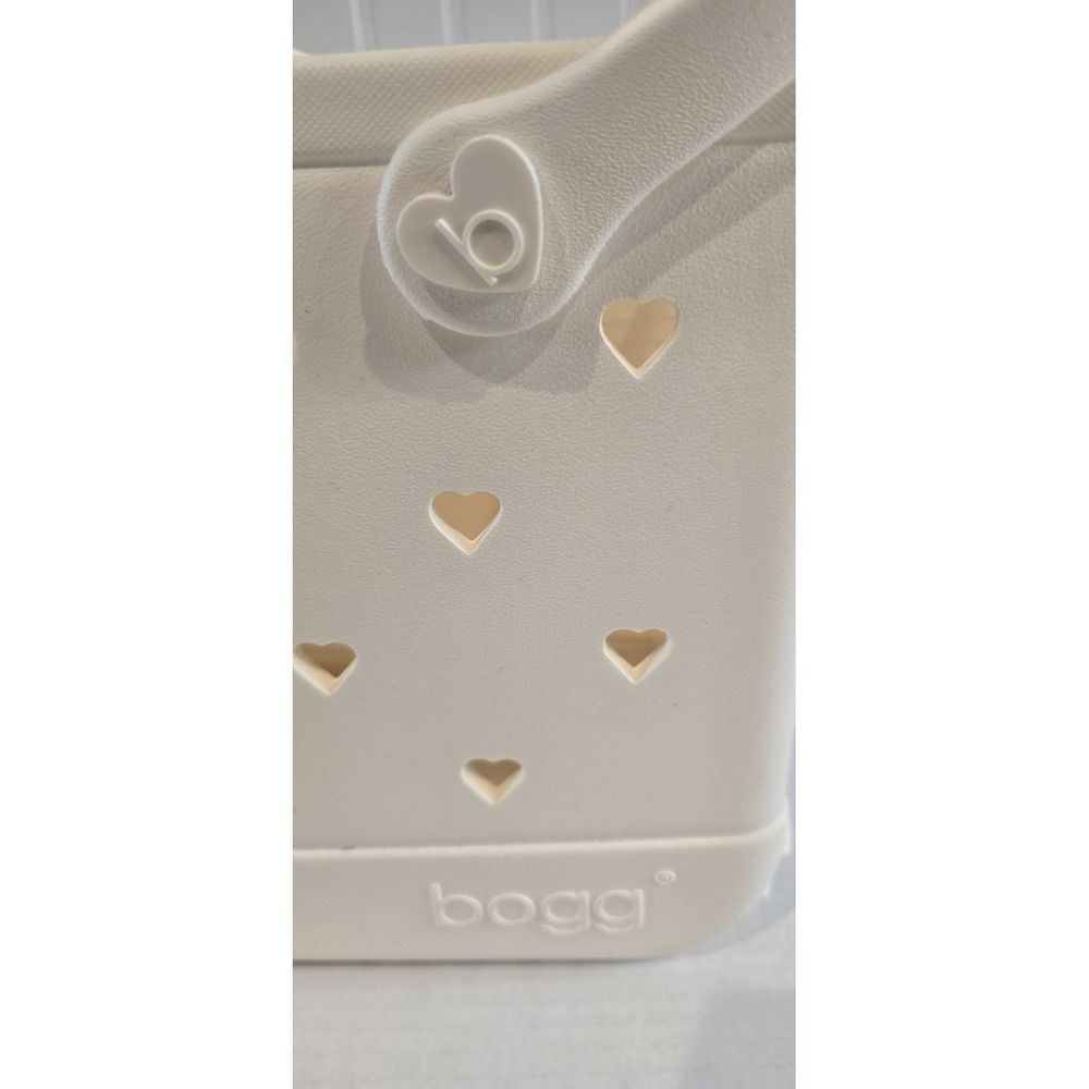 Bogg Baby Boggs Tote Bag Cloud with Hearts 11.5 X 8.5 X 4.5 New Beach - Picture 9 of 12